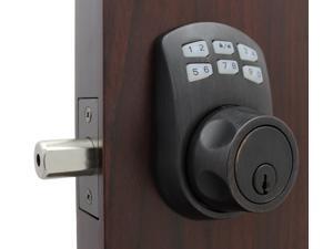 LockeyUSA Slim Line 910 Keyless Entry Combination, Digital Door Lock, Manual Drive Electronic Deadbolt, Oil Rubbed Bronze LockeyUSA Slim Line 910 Keyless Entry Combination, Digital Door Lock, Manual Drive Electronic Deadbolt, Oil Rubbed Bronze