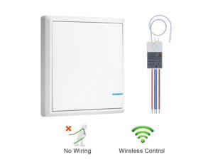 GREENCYCLE 1 PK 1-way Wireless Switch & 1 PK Remote receiver Lights Switch Kit Control Lamp GREENCYCLE 1 PK 1-way Wireless Switch & 1 PK Remote receiver Lights Switch Kit Control Lamp