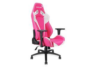 Anda Seat Pretty in Pink Large Size Gaming Chair Swivel Rocker Tilt E-sports Recliner Office Chair with Pillows (White/Pink) AD7-02-WP-PV Anda Seat Pretty in Pink Large Size Gaming Chair Swivel Rocker Tilt E-sports Recliner Office Chair with Pillows (White/Pink) AD7-02-WP-PV