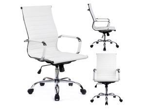 GTP Modern Ribbed Leather Office Chair Ergonomic with High Back GTP Modern Ribbed Leather Office Chair Ergonomic with High Back