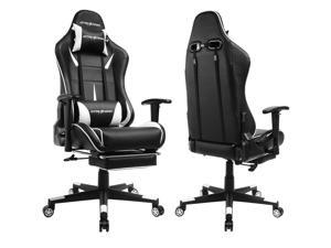 GTracing Gaming Chair Ergonomic Office Chair with Footrest Heavy Duty E-sports Chair for pro gamer Seat Height Adjustable Multifunction Recliner with Headrest and Lumbar Support Pillow GT909 GTracing Gaming Chair Ergonomic Office Chair with Footrest Heavy Duty E-sports Chair for pro gamer Seat Height Adjustable Multifunction Recliner with Headrest and Lumbar Support Pillow GT909