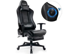 GTRACING Gaming Chair with Footrest Speakers Bluetooth Racing Chair Audio Heavy Duty Computer Desk Chair GT901M-Black GTRACING Gaming Chair with Footrest Speakers Bluetooth Racing Chair Audio Heavy Duty Computer Desk Chair GT901M-Black