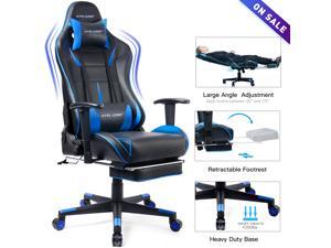 GTRACING Gaming Chair Ergonomic Office Chair with Footrest Heavy Duty E-sports Chair for pro gamer Seat Height Adjustable Multifunction Recliner with Headrest and Lumbar Support Pillow GT909 GTRACING Gaming Chair Ergonomic Office Chair with Footrest Heavy Duty E-sports Chair for pro gamer Seat Height Adjustable Multifunction Recliner with Headrest and Lumbar Support Pillow GT909