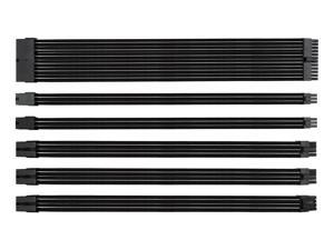 EZDIY-FAB Sleeved Cable - Cable extension for power supply with extra-sleeved 24 PIN 8PIN 6PIN 4+4 PIN with COMBS- Black EZDIY-FAB Sleeved Cable - Cable extension for power supply with extra-sleeved 24 PIN 8PIN 6PIN 4+4 PIN with COMBS- Black