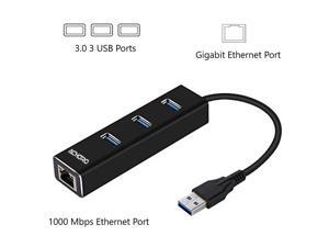 USB 3.0 3 USB Hub and 1 Ethernet Adapter. SuperSpeed USB 3.0 Splitter 3 USB 1 Ethernet Port for Data Transfer, Flash Drive, Mouse, Keyboard, Printer, Scanner, Tablet, Smartphone, Internet Connection USB 3.0 3 USB Hub and 1 Ethernet Adapter. SuperSpeed USB 3.0 Splitter 3 USB 1 Ethernet Port for Data Transfer, Flash Drive, Mouse, Keyboard, Printer, Scanner, Tablet, Smartphone, Internet Connection