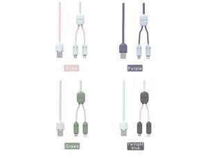 2 in 1 iOS + Android Compatible Charging Data Transfer Cable, Dual Pin Charging Cable Compatible for iPhone, iPad, and Android. Unique Design Giftable Double Charging Data Transfer Cable 2 in 1 iOS + Android Compatible Charging Data Transfer Cable, Dual Pin Charging Cable Compatible for iPhone, iPad, and Android. Unique Design Giftable Double Charging Data Transfer Cable