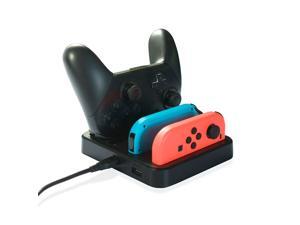 Achoro Multi Functional Charging Station Dock Compatible with Switch Joy-con and Pro Controllers - Premium Quality All in One Charging Dock Achoro Multi Functional Charging Station Dock Compatible with Switch Joy-con and Pro Controllers - Premium Quality All in One Charging Dock