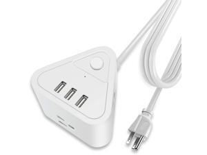 Jinish Power Strip - Premium Quality 3 Power Outlet, 3 USB Ports Extension Socket - Built-in Surge Protector Jinish Power Strip - Premium Quality 3 Power Outlet, 3 USB Ports Extension Socket - Built-in Surge Protector