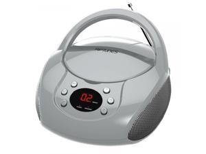 Impecca CDB-204S Riptunes Cd Boombox W/ Am/fm Radio Silvr Impecca CDB-204S Riptunes Cd Boombox W/ Am/fm Radio Silvr