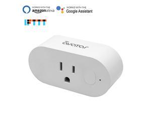 AvatarControls Wifi Smart Outlet, Wireless Timing Socket Plug with Energy Monitoring, Work with Alexa/Google Assistant, Remote Control Power ON/OFF via Android or IOS APP AvatarControls Wifi Smart Outlet, Wireless Timing Socket Plug with Energy Monitoring, Work with Alexa/Google Assistant, Remote Control Power ON/OFF via Android or IOS APP