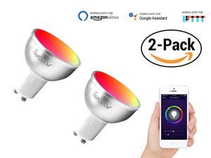 Avatar Controls Wifi Bulb, GU10 Dimmable Smart LED Light Bulb with APP Remote Control ON/OFF/Color Switch, Compatible with Amazon Alexa/Google Assistant/IFTTT (2 Pack) Avatar Controls Wifi Bulb, GU10 Dimmable Smart LED Light Bulb with APP Remote Control ON/OFF/Color Switch, Compatible with Amazon Alexa/Google Assistant/IFTTT (2 Pack)