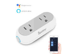 Avatar Controls 2 IN 1 WiFi Smart Outlets,Wireless plug socket with APP Remote Control ,Energy Monitoring and Timer Function ON/OFF Switch Independently,Work with Amazon Alexa/ Google Assistant/IFTTT Avatar Controls 2 IN 1 WiFi Smart Outlets,Wireless plug socket with APP Remote Control ,Energy Monitoring and Timer Function ON/OFF Switch Independently,Work with Amazon Alexa/ Google Assistant/IFTTT