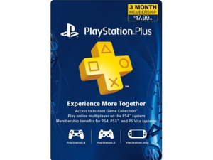 Sony PlayStation Plus 90 Days / 3 Month Membership - Digital Code Sony PlayStation Plus 90 Days / 3 Month Membership - Digital Code