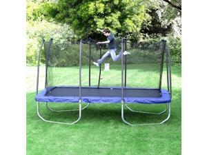 Skywalker Trampolines 15' Rectangular Trampoline with Enclosure - Blue Skywalker Trampolines 15' Rectangular Trampoline with Enclosure - Blue