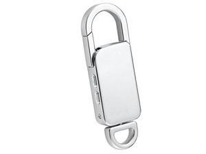 Mini Voice Recorder, 8GB USB Sound Audio Digital Voice Recorder with 96 Hrs Capacity for Lectures, Voice Activated, MP3 Metal Casing Keychain (Silver) Mini Voice Recorder, 8GB USB Sound Audio Digital Voice Recorder with 96 Hrs Capacity for Lectures, Voice Activated, MP3 Metal Casing Keychain (Silver)