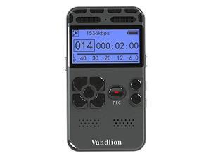 Digital Voice Recorder,Vandlion 8GB Sound Audio Recorder Dictaphone for Lectures Meetings, AGC Noise Reduction, Voice Activated PCM and MP3 Player,Double Microphone Digital Voice Recorder,Vandlion 8GB Sound Audio Recorder Dictaphone for Lectures Meetings, AGC Noise Reduction, Voice Activated PCM and MP3 Player,Double Microphone