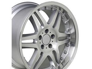 18x8.5 Wheel FitS Mercedes Benz C E S Class - SLK CLK CLS ET35 Silver Mach'd Rim 18x8.5 Wheel FitS Mercedes Benz C E S Class - SLK CLK CLS ET35 Silver Mach'd Rim