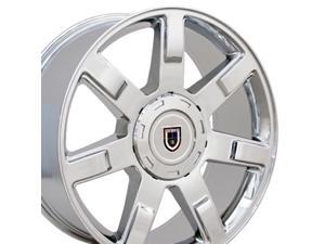 OE Wheels 24 Inch Fits Chevy Silverado Tahoe GMC Sierra Yukon Cadillac Escalade CV80 Chrome 24x10 Rim Hollander 5309 OE Wheels 24 Inch Fits Chevy Silverado Tahoe GMC Sierra Yukon Cadillac Escalade CV80 Chrome 24x10 Rim Hollander 5309