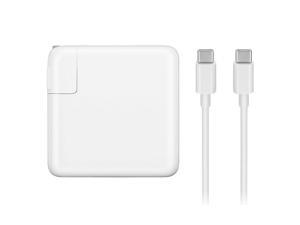 Apple 87W USB-C Power Adapter Charger with USB-C to USB-C Charge Cable 6.56 ft Apple 87W USB-C Power Adapter Charger with USB-C to USB-C Charge Cable 6.56 ft
