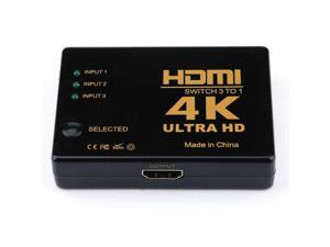 3-Port Rectangle HDMI Switcher 3x1 HDMI Switch 4k x 2k 3D HDMI Remote Control Switcher Hub Port Switches Full HD1080p 3-Port Rectangle HDMI Switcher 3x1 HDMI Switch 4k x 2k 3D HDMI Remote Control Switcher Hub Port Switches Full HD1080p