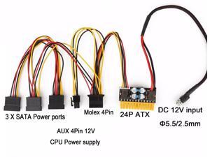 DC PC ATX Power Supply For Car ATOM HTPC mini ITX Pico PSU unit In 12V Out 180W DC PC ATX Power Supply For Car ATOM HTPC mini ITX Pico PSU unit In 12V Out 180W