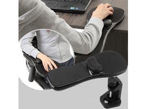 Rotation Computer Desktop Laptop Mouse Tray Elbow Pad Wrist Rest Plate Support Install on Desk and Chair Rotation Computer Desktop Laptop Mouse Tray Elbow Pad Wrist Rest Plate Support Install on Desk and Chair