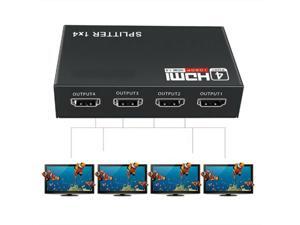 1X4 Full HD HDMI Splitter 4 Port Hub Repeater Amplifier v1.4 3D 1080p 1 in 4 out 1X4 Full HD HDMI Splitter 4 Port Hub Repeater Amplifier v1.4 3D 1080p 1 in 4 out