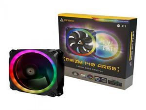 Antec Prizm 140 ARGB 2+C. 2 in1 Pack with 2x 12CM RGB Dual Ring PWM Fans and 1x Antec Prizm 140 ARGB 2+C. 2 in1 Pack with 2x 12CM RGB Dual Ring PWM Fans and 1x