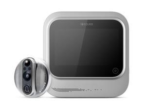 VEIU WiFi Smart Video Doorbell by Eques, Nickel - Rechargeable Door Camera, Night Vision, LED Touchscreen, iOS & Android App, 2GB Internal Memory + External MicroSD Slot VEIU WiFi Smart Video Doorbell by Eques, Nickel - Rechargeable Door Camera, Night Vision, LED Touchscreen, iOS & Android App, 2GB Internal Memory + External MicroSD Slot