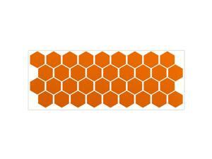 LiteMark Reflective Orange 1 Inch Hexagon Stickers - Pack of 36 LiteMark Reflective Orange 1 Inch Hexagon Stickers - Pack of 36