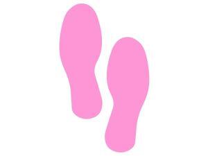 LiteMark Medium Size Pink Removable Footprint Decals - Pack of 12 (6 Pairs) LiteMark Medium Size Pink Removable Footprint Decals - Pack of 12 (6 Pairs)