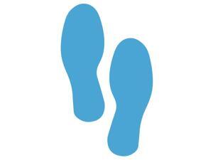 LiteMark 10.5 Inch Ice Blue Footprint Decal Stickers for Floors - Pack of 2 LiteMark 10.5 Inch Ice Blue Footprint Decal Stickers for Floors - Pack of 2