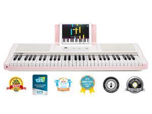 The ONE Smart Piano Keyboard, 61-Key Portable Keyboard, The ONE Light Keyboard, Electric MIDI Keyboard, Pink The ONE Smart Piano Keyboard, 61-Key Portable Keyboard, The ONE Light Keyboard, Electric MIDI Keyboard, Pink
