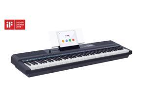 The ONE Smart Keyboard Pro, 88-Key Digital Piano Keyboard, Portable Digital Piano, Weighted Action Keys, Black The ONE Smart Keyboard Pro, 88-Key Digital Piano Keyboard, Portable Digital Piano, Weighted Action Keys, Black