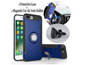 IPHONE 6 PLUS Rugged Finger Ring KickStand Case And Air Vent Magnetic Car Mount / Armour Ring Buckle Case / Anti Slip 360 Degree Rotating Finger Ring Holder and Magnet Car Holder (Blue) IPHONE 6 PLUS Rugged Finger Ring KickStand Case And Air Vent Magnetic Car Mount / Armour Ring Buckle Case / Anti Slip 360 Degree Rotating Finger Ring Holder and Magnet Car Holder (Blue)