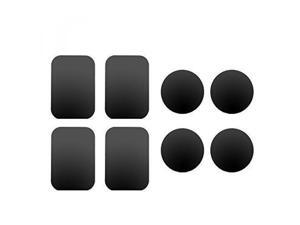 Ozgoe JF-03 Happy Bell Mount Metal Plate For Magnetic Car Mount with 3M Adhesive 4 x Rectangular 4 x Round, Pack of 8 Ozgoe JF-03 Happy Bell Mount Metal Plate For Magnetic Car Mount with 3M Adhesive 4 x Rectangular 4 x Round, Pack of 8