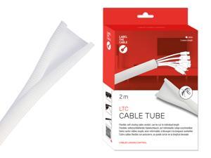 Cable Managment Cord Cover, Self-Closing, 6.6 ft (2m), White - Cut-to-Size & Flexible Wire Molding, Wire Wrap, Cable Sleeve, Cord Organizer, Cable Raceway, Cord Keeper - LTC 5120 CABLE TUBE Cable Managment Cord Cover, Self-Closing, 6.6 ft (2m), White - Cut-to-Size & Flexible Wire Molding, Wire Wrap, Cable Sleeve, Cord Organizer, Cable Raceway, Cord Keeper - LTC 5120 CABLE TUBE