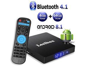 Leelbox Q4 MAX Android TV Box 8.1, 4GB RAM+64GB ROM Quad-Core 2.4GHz Support BT 4.1/WiFi/3D/4K/H.265 media player Leelbox Q4 MAX Android TV Box 8.1, 4GB RAM+64GB ROM Quad-Core 2.4GHz Support BT 4.1/WiFi/3D/4K/H.265 media player