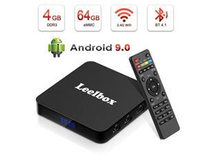 Android TV Box 9.0, 4GB+64GB Leelbox Q4 Plus Quad Core Smart TV Box Support USB 3.0/BT 4.1/2.4GHz WiFi/3D/4K/H.265 Android TV Box 9.0, 4GB+64GB Leelbox Q4 Plus Quad Core Smart TV Box Support USB 3.0/BT 4.1/2.4GHz WiFi/3D/4K/H.265