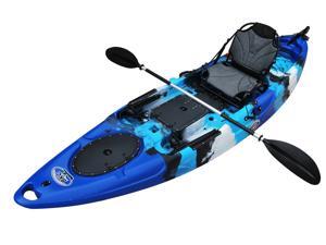 BKC UH-RA220 11-Foot 6-inch Angler Sit On Top Fishing Kayak with 2- Paddles, 1-Upright Seat and Rudder System Included BKC UH-RA220 11-Foot 6-inch Angler Sit On Top Fishing Kayak with 2- Paddles, 1-Upright Seat and Rudder System Included