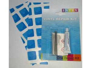2xVinyl/PVC Repair Patch + 1xGlue/Adhesive/Cement Kit for Above Ground Swimming Pool, Floating Toys, Bottom/Wall Liner, Inflatables, Intex Bestway Easy Set - White & Blue 2xVinyl/PVC Repair Patch + 1xGlue/Adhesive/Cement Kit for Above Ground Swimming Pool, Floating Toys, Bottom/Wall Liner, Inflatables, Intex Bestway Easy Set - White & Blue