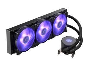 Cooler Master MasterLiquid ML360 RGB AIO CPU Liquid Cooler Thread Ripper TR4 Triple 120mm RGB Air Balance MF Model MLX-D36M-A20PC-T1 Cooler Master MasterLiquid ML360 RGB AIO CPU Liquid Cooler Thread Ripper TR4 Triple 120mm RGB Air Balance MF Model MLX-D36M-A20PC-T1