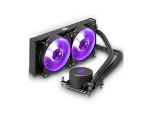 Cooler Master MasterLiquid ML240 RGB (TR4 Edition) - AIO CPU Liquid Cooler For AMD RYZEN Thread Ripper - with Dual 120mm RGB MasterFan & Wired RGB Manual Controller Cooler Master MasterLiquid ML240 RGB (TR4 Edition) - AIO CPU Liquid Cooler For AMD RYZEN Thread Ripper - with Dual 120mm RGB MasterFan & Wired RGB Manual Controller