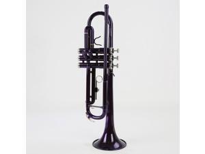Purple Lacquer Brass Bb Professional Trumpet with Nylon thickened bag , Piston brush,Glove,piano cloth Purple Lacquer Brass Bb Professional Trumpet with Nylon thickened bag , Piston brush,Glove,piano cloth