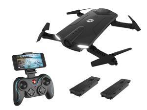 Holy Stone - HS160 Foldable Wifi FPV Drone with 720P Camera and Bonus Battery, Black Holy Stone - HS160 Foldable Wifi FPV Drone with 720P Camera and Bonus Battery, Black