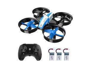 Holy Stone - HS210 Mini Drone Indoor Quadcopter for Kids and Adults with 3 Batteries, Blue Holy Stone - HS210 Mini Drone Indoor Quadcopter for Kids and Adults with 3 Batteries, Blue