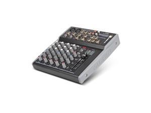 Xtuga MX8 8Channels 3-Band EQ Audio Music Mixer Mixing Console with USB XLR LINE Input 48V Phantom Power for Recording DJ Stage Karaoke Xtuga MX8 8Channels 3-Band EQ Audio Music Mixer Mixing Console with USB XLR LINE Input 48V Phantom Power for Recording DJ Stage Karaoke