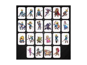 Dobacner 22pcs The Legend of Zelda Breath of The Wild Amiibo NFC Cards Contain 4 Champions 20 Hearts Wolf Link Majora's Mask for NS Switch Wii U Dobacner 22pcs The Legend of Zelda Breath of The Wild Amiibo NFC Cards Contain 4 Champions 20 Hearts Wolf Link Majora's Mask for NS Switch Wii U