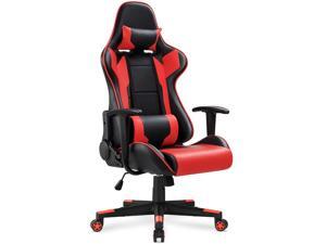 Homall Gaming Chair Racing Style High-back with Premium PU Leather and Ergonomic Computer chair Swivel Chair with Headrest and Lumbar Support(Red/Black) Homall Gaming Chair Racing Style High-back with Premium PU Leather and Ergonomic Computer chair Swivel Chair with Headrest and Lumbar Support(Red/Black)