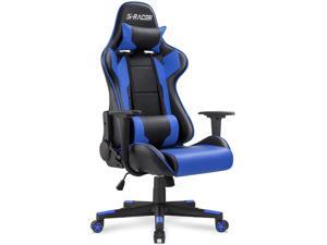 Homall Gaming Chair Racing Style High-back with Premium PU Leather and Ergonomic Computer Swivel Chair with Headrest and Lumbar Support(Blue/Black) Homall Gaming Chair Racing Style High-back with Premium PU Leather and Ergonomic Computer Swivel Chair with Headrest and Lumbar Support(Blue/Black)